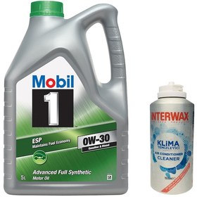Resim Mobil 1 ESP 0W-30 Tam Sentetik Motor Yağı 5 L + Interwax Klima Temizleyici 150 ML 