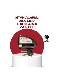 Resim Güvenlik Sensörlü Alarmlı Disk Kilidi Motosiklet Bisiklet İçin 