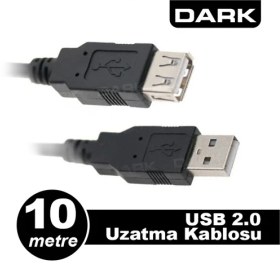 Resim DARK 10MT USB 2.0 UZATMA KABLOSU (DK-CB-USB2EXTL1000) 