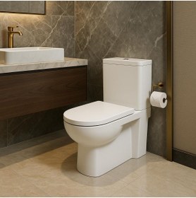 Resim Newarc Modern Duvara Sıfır Klozet Takım Mod.k022,modern Duroplast Yavaş Kapak 
