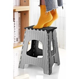 Resim 28 cm Dayanıklı Katlanabilir Tabure - Kamp Piknik Metrobüs Otobüs Balıkçı Tabure 