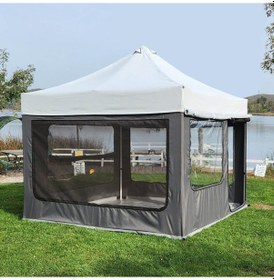 Resim 2k 290 X 290cm Gazebo 4 Mevsim Kamp Çadırı Çok Renkli 