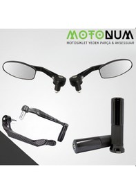 Resim Apec Ps5 Modifiye Seti-siyah-oval Gidon Ayna-md08475 