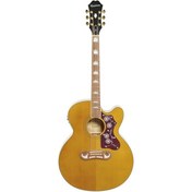 Resim Epiphone J-200EC Studio Elektro Akustik Gitar (Vintage Natural) 