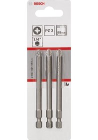 Resim Bosch Extra Hard PZ 2x89 MM Vidalama Ucu 3'lü - 2607001583 