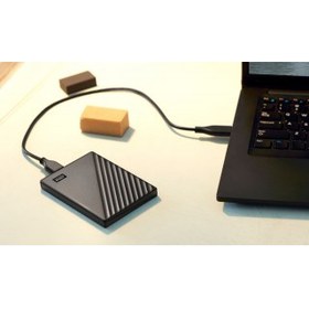 Resim WD WDBYVG0010BBK-WESN, My Passport, 1TB, 2.5", USB3.2, Taşınabilir, Harici HDD, Siyah (Türkiye Distribütörü Garantili) 