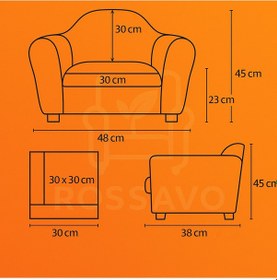 Resim Bouclé Teddy Çocuk Koltuğu Siyah Dokulu Premium Kumaş Siyah 