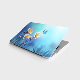 Resim Laptop Sticker Notebook Pc Kaplama Etiketi Mavi Kelebek 