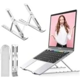 Resim Taşınabilir 7 Kademeli Laptop Standı - Metal Ve Kaymaz 