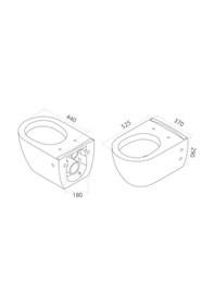Resim Turkuaz City Kanalsız Asma Klozet + Slim Yavaş Kapanan Kapak 