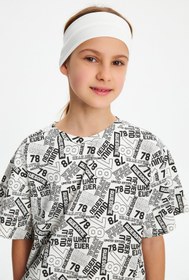 Resim Babygiz Kız Pamuklu Penye, Kaymaz, Terletmez, Ultra Hafif, Esnek Saç Bandı Bandana 