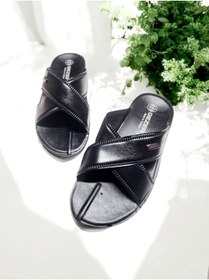 Resim Gezer Erkek Çapraz Yumuşak Taban Ev Terliği 