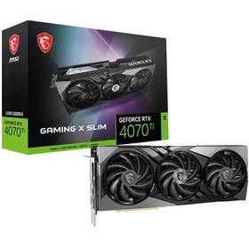 Resim MSI NVIDIA GeForce RTX 4070 Ti Gaming X Slim 12 GB GDDR6X 192 Bit Ekran Kartı 