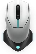 Resim Alienware 610M AW610M Kablolu - Kablosuz Beyaz Gaming Mouse Dell