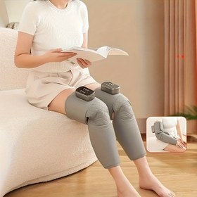 Resim USB Şarj Edilebilir, Hava Basınçlı ve Isıtma Fonksiyonlarına Sahip, Uzun Bacaklar ve Kolalar İçin İdeal Kablosuz Tip 3 Bacak Masaj Aleti. Sevgilileriniz İçin Harika Bir Hediye Olarak Elektrikli Hava Çantası Masaj Aleti 