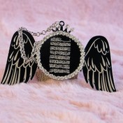 Resim TASARIM ARABAM ATİKE ELİF AKIN Melek Kanat Içine Ayetel Kürsi Nazar Duası Dikiz Süsü 