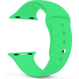 Resim Apple Watch Series 5 44mm Silikon Kordon Yeşil 
