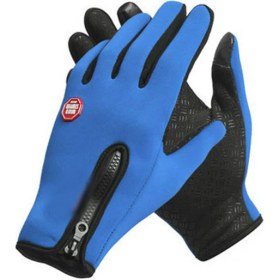 Resim Liangduo Shop BH30-MAVI Tarzı Xl Boyutu Unisex Dokunmatik Ekran Kış Termal Sıcak Bisiklet Bisiklet Bisiklet Kayak Açık Kamp Yürüyüş Motosiklet Eldivenleri Spor Tam Parmak (Yurt Dışından) 