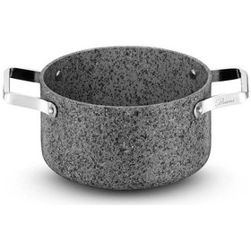 Resim Brioni Stone-age 32 Cm Çizilmez Yanmaz Yapışmaz İndüksiyonlu Derin Tencere Gri 