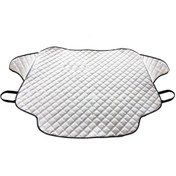 Resim Jeehugo Güneşlikten Koruyucu Araba Ön Cam Örtüsü - Alüminyum Folyo, Magneetik Tutuculu, 147x126 Cm, Gümüş Renk, M Boyutu 