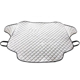 Resim Jeehugo Güneşlikten Koruyucu Araba Ön Cam Örtüsü - Alüminyum Folyo, Magneetik Tutuculu, 147x126 Cm, Gümüş Renk, M Boyutu 