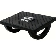 Resim Willowhaven Siyah Yarı Yuvarlak Ofis Pufu Kaymaz Ev Ve Koltuk Altı Ayak Dinlendirici Siyah 