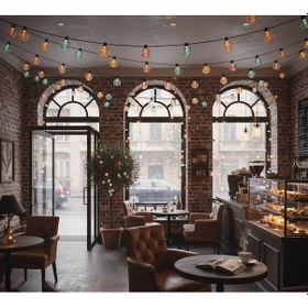 Resim Ttt Kristal Top Gün Işığı Dekoratif Işık 5 Metre 28 Led Çok Renkli 