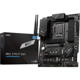 Resim MSI Pro Z790-p Wıfı Soket 1700 Ddr5 7000mhz(OC) Pcı-e Gen5 M.2 Usb3.2 Dp Hdmı 1x2.5g Lan Wı-fı 6e At 