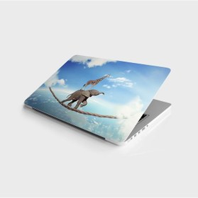 Resim Laptop Sticker Notebook Pc Kaplama Etiketi Fil Zürafa 