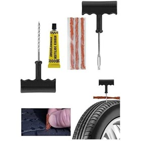 Resim 6 Parça Lastik Tamir Kiti - Otomobil, Motosiklet Ve Bisiklet İçin 
