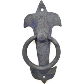 Resim Skygo Antika Tarz Dekoratif Pirinç Lale Kapı Halkası - 165x70mm, Oksit 