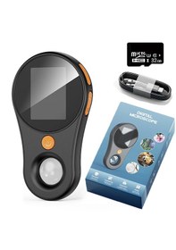 Resim Techtic Dijital Mini El Mikroskobu 2inç Ekran 1080 P 500x 