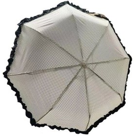 Resim Nessiworld Tk-3665 Katlanır Otomatik Şemsiye 8 Telli Desenli Fırfırlı Çok Renkli 