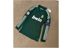 Resim Alaturka Mix R.madridd 2012/13 Sezonu Cristiano Ronaldo Uzun Kol Özel Nostalji Forması (Green) 