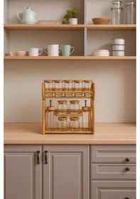 Resim Bambum Layla - 12 Parça Mutfak Seti Şeffaf 