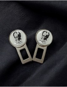 Resim Atatürk Potreli Ikaz Ses Susturucu Metal Toka 2 Adet 