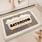 Resim Ultra Emici & Hızlı Kuruyan Banyo Halısı - Ekstra Kalın, Kaymaz Polyester Giriş Matı Her Mevsim İçin 