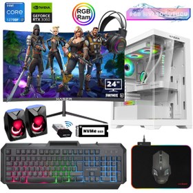 Resim Xaser Xsr895 i7 12700F 16GB Ram 512GB M.2 NVMe SSD 12GB RTX3060 23.8\ 180Hz Curved Oyuncu Bilgisayarı 