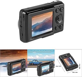 Resim Dijital Kamera Kaydedici, 2MP 720P 30FPS HD Mini Video Kamera Taşınabilir 16X Yakınlaştırma Gençler için Çocuklar Yeni Başlayanlar için Dış Mekan için(siyah) 