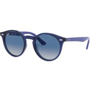 Resim Ray-Ban Junior Rj9064S 70624L Mavi Degrade Yuvarlak Çocuk Güneş Gözlüğü 
