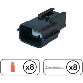 Resim Yazaki Sis Far Soketi Dişi 8 Pin Kablosuz 