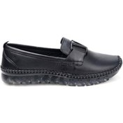 Resim Pisagor Ps-33430 Kadın Ortopedik Günlük Deri Ayakkabı Sıyah 