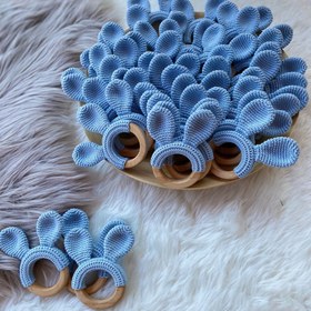 Resim Tavşan Kulaklı Diş Kaşıyıcı - Mavi 