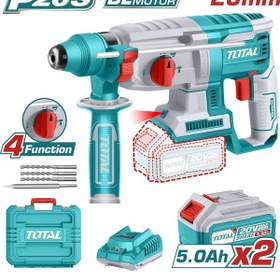 Resim Total TRHLI2022875 2 x 5.0 AH Lı-Ion Akülü Kömürsüz Kırıcı Delici 