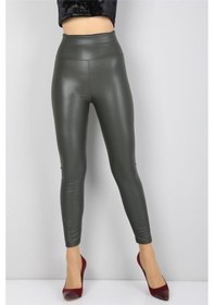 Resim Içi Peluşlu Toplayıcı Deri Tayt Karışık 