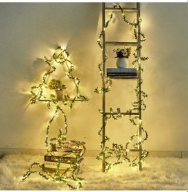 Resim Dancemonkey Dekoratif Noel Temalı Asma Led Dize Peri Işıkları 545872491 , Gümüş Peri Işıkları Beyaz 