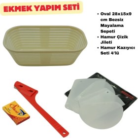 Resim Ekmek Yapım Seti Oval 28 cm 