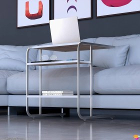 Resim Modilayn C Yan Sehpa Geniş Boy Tekerlekli Çalışma, Atıştırmalık, Yemek, Laptop Sehpası Cordoba 