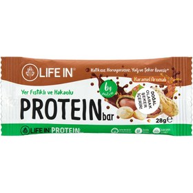 Resim Life In Karamel Aromalı Protein Bar 28 gr - Gratis 