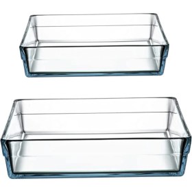 Resim Paşabahçe Borcam Premium Kare Tepsi Set (Büyük+Küçük) 